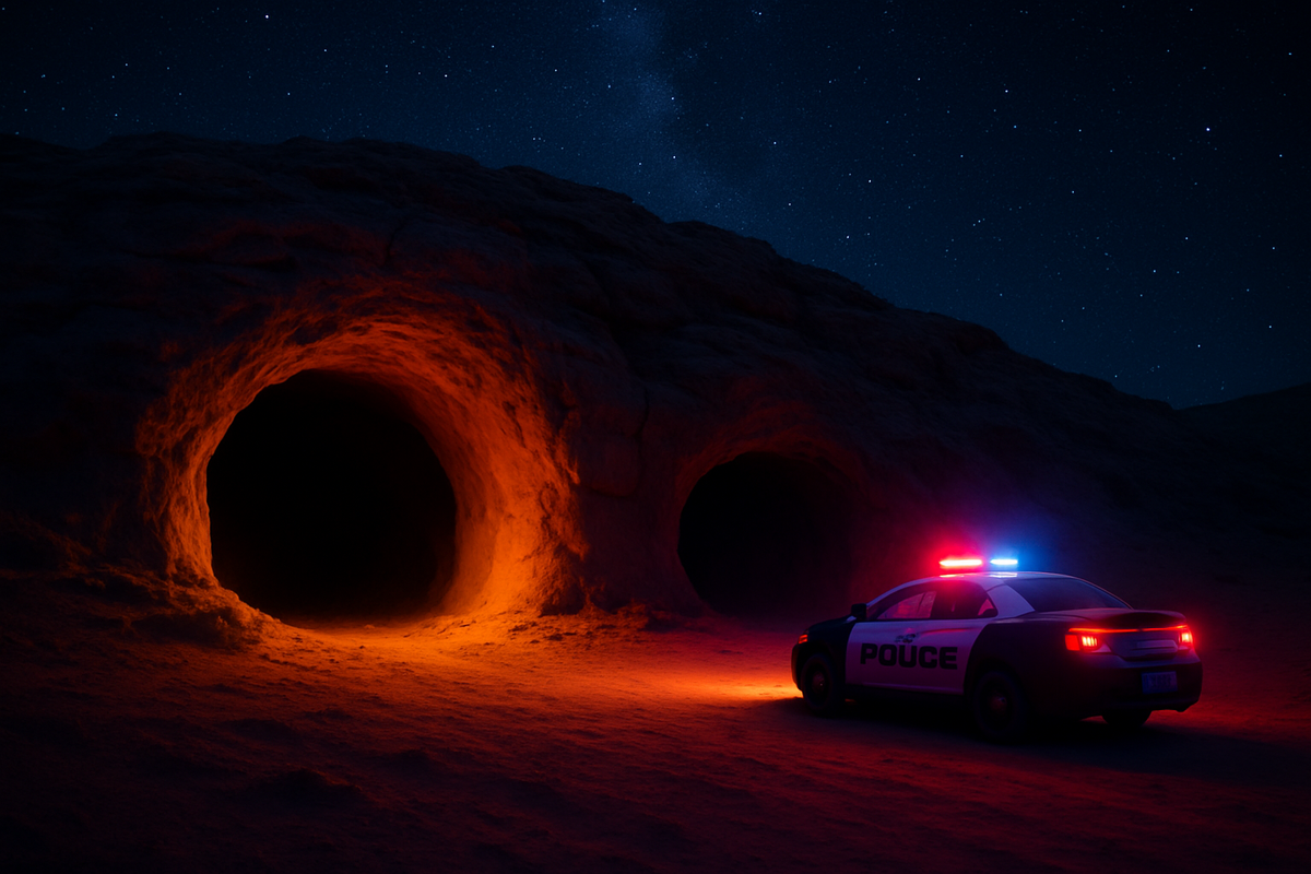 The cave between timelines